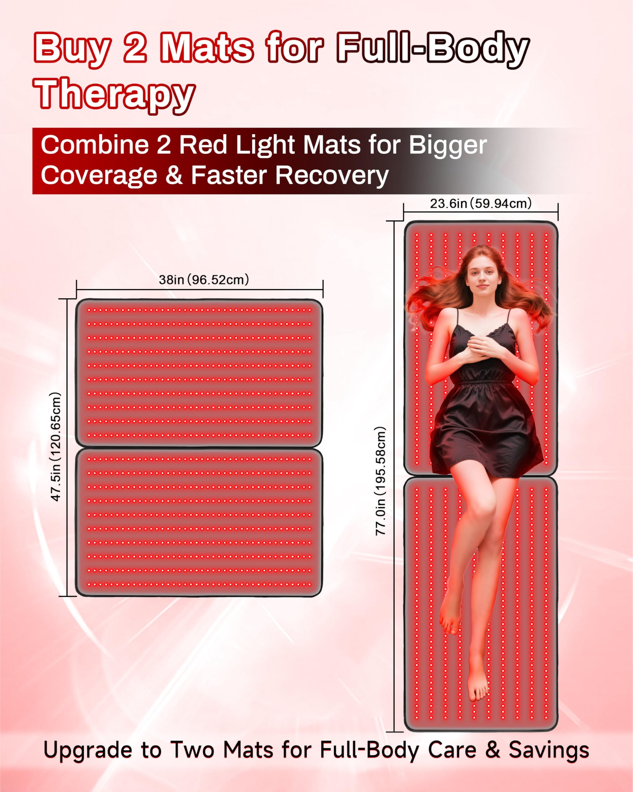 Kaoudt red light therapy mat portable for travel or office sessions.