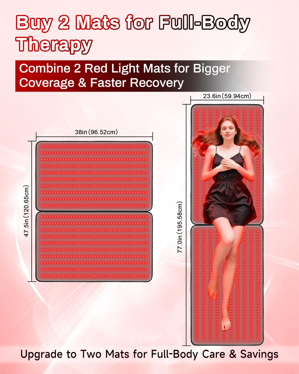 Kaoudt red light therapy mat portable for travel or office sessions.