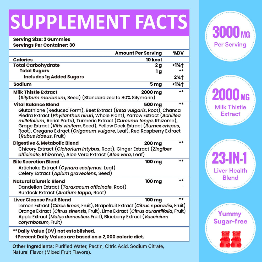 Kaourso Liver Detox Gummies fruit flavor, appealing daily use
