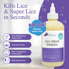 Kapow product visual highlighting lice eggs for removal consideration