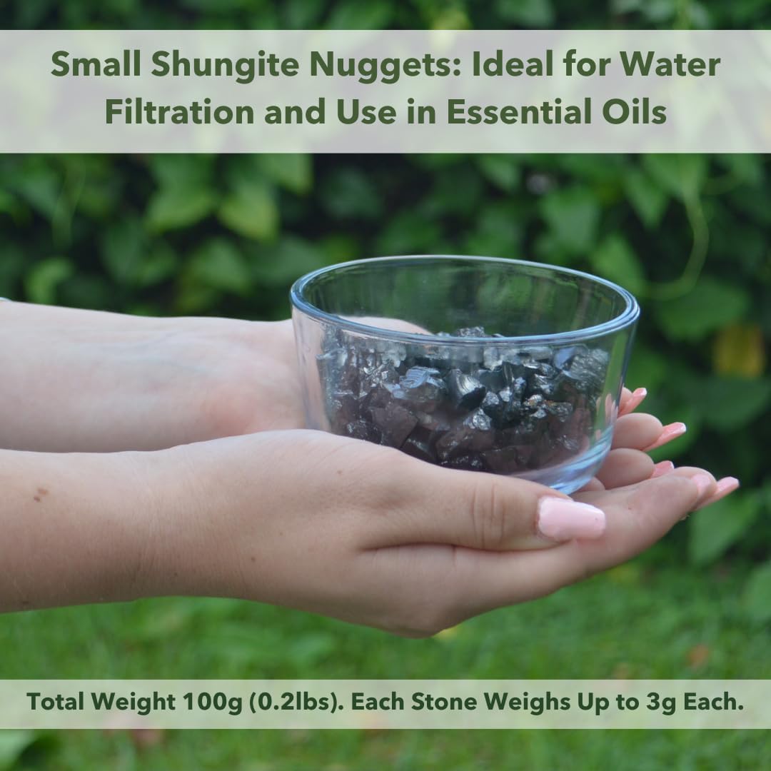 Karelia Creations Elite Noble Shungite Rocks in bag packaging showing natural stone textures.