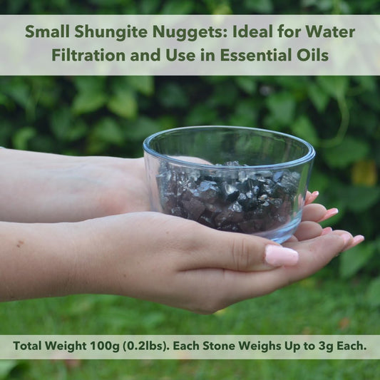 Karelia Creations Elite Noble Shungite Rocks in bag packaging showing natural stone textures.