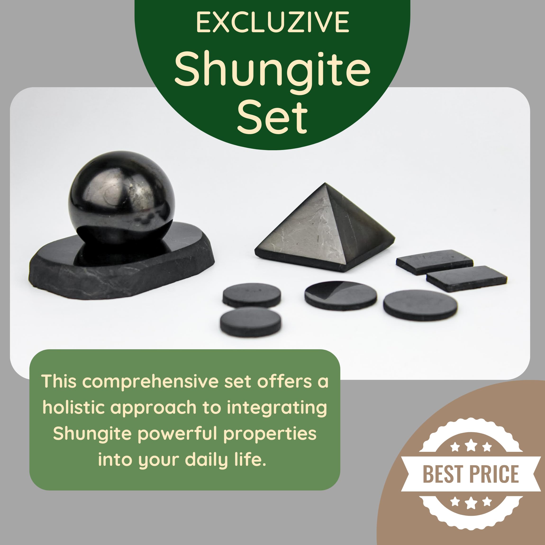 KARELIANMASTERS Shungite plate 15mm shields energy around devices