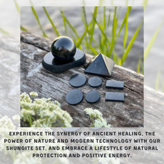KARELIANMASTERS Shungite plate stand demonstrates simple placement