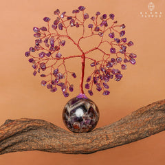 KARMAPLEDGE Fully arranged amethyst tree ready to elevate any room.