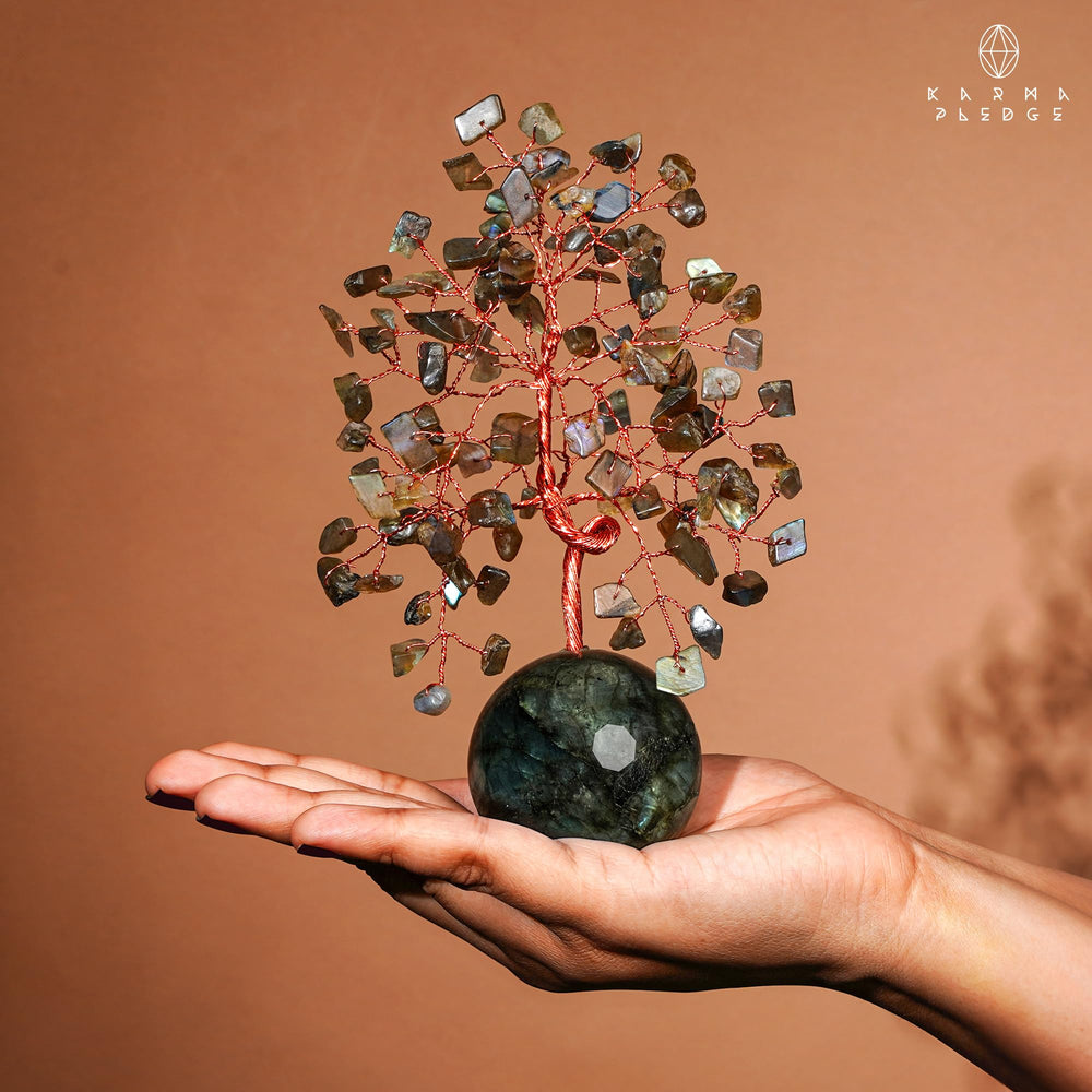KARMAPLEDGE gift-ready crystal tree ideal for birthdays and special occasions