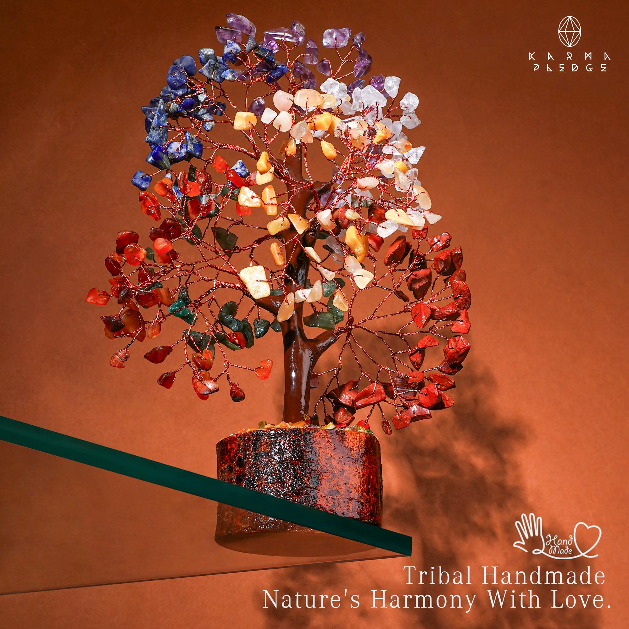 KARMAPLEDGE tree height 8 to 10 inches suits desks and shelves.