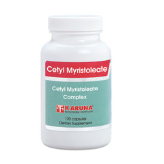 Karuna Cetyl Myristoleate bottle on a clean surface for joint support