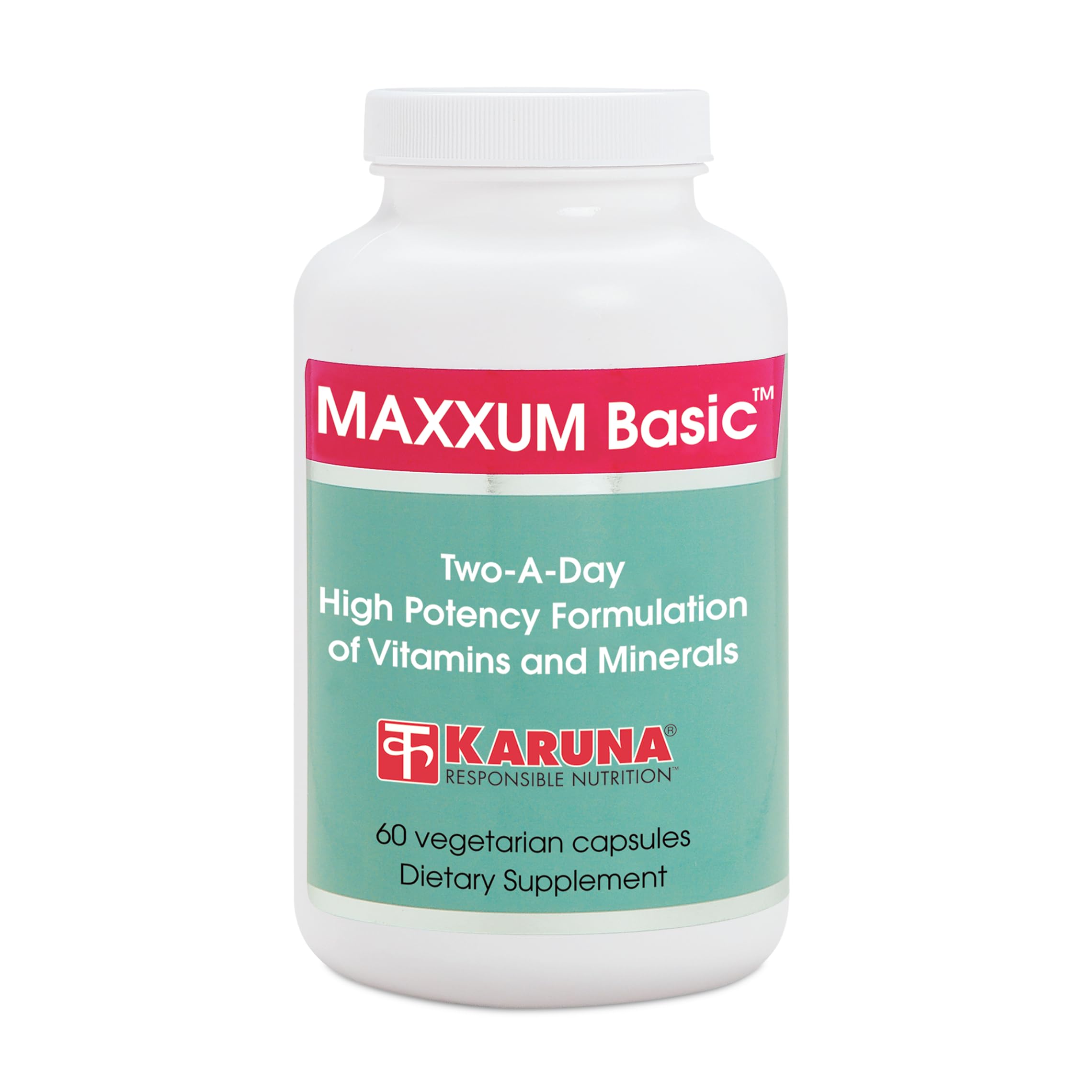 Karuna MAXXUM Basic bottle front for daily wellness support