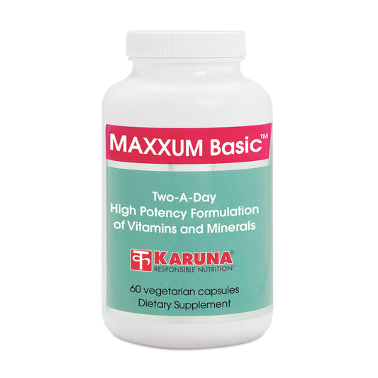 Karuna MAXXUM Basic bottle front for daily wellness support
