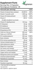 Karuna Maxxum 3 bottle label, noting preservative-free herbal and nutritional formulation.
