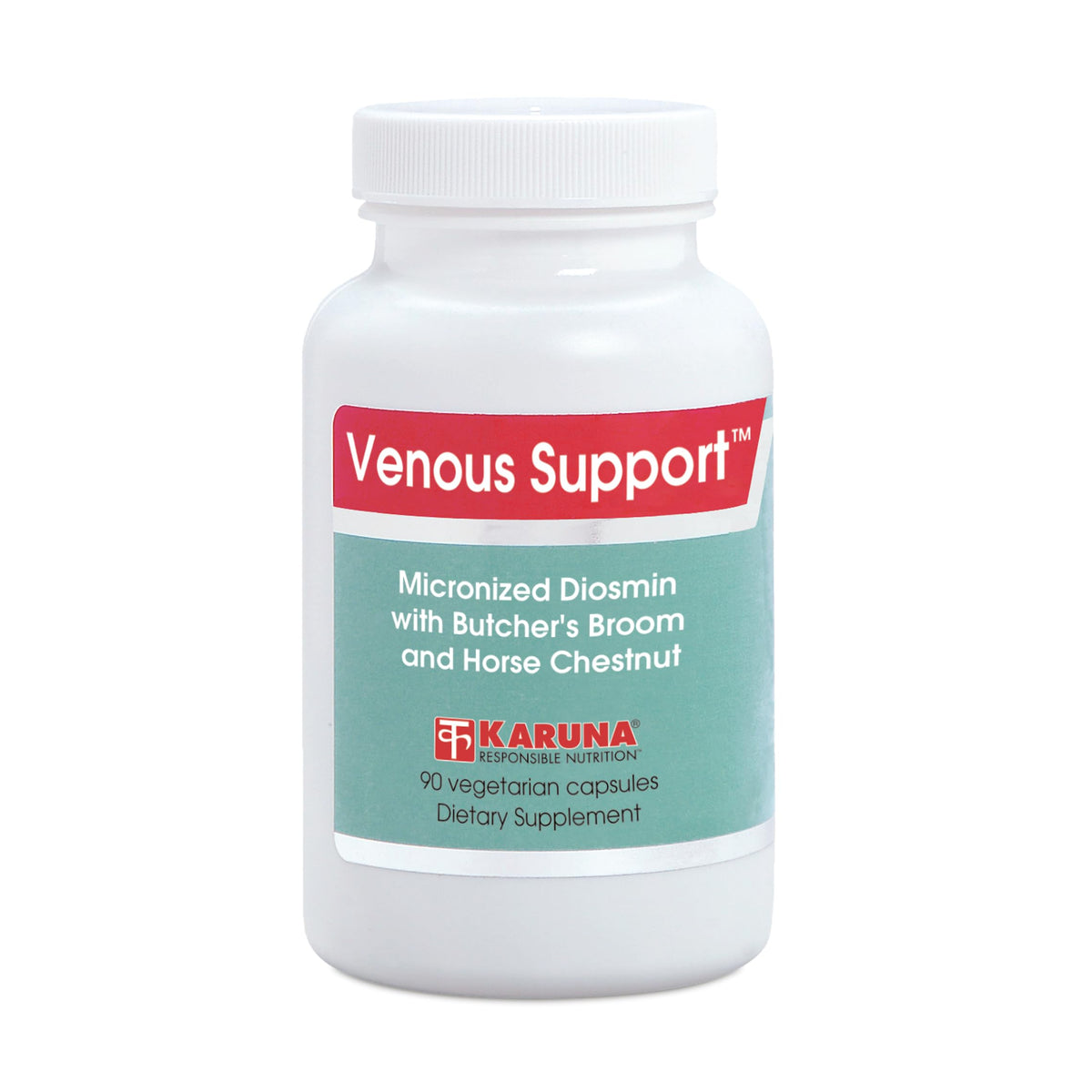 Karuna Venous Support bottle and capsules aid leg comfort and circulation.