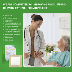 The Kastormed silicone foam dressing 4x4 on-leg ulcer use shows practical application.