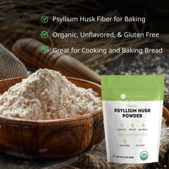 Kate Naturals psyllium husk powder in smoothies boosts fiber intake