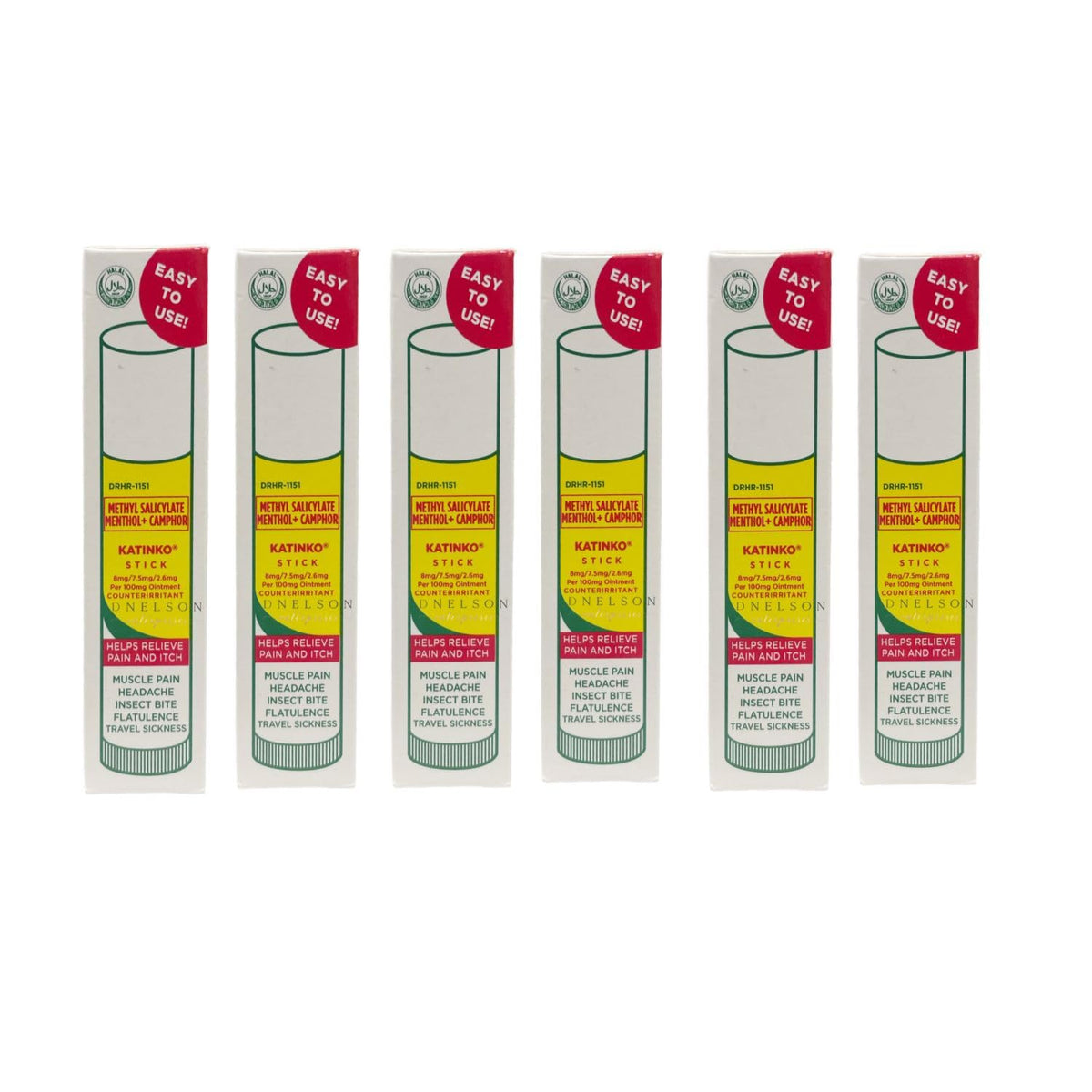 Katinko 6-stick ointment bundle for on-the-go soothing and comfort.