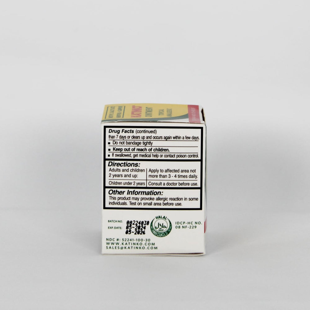 Katinko packaging box highlighting heritage in personal care.