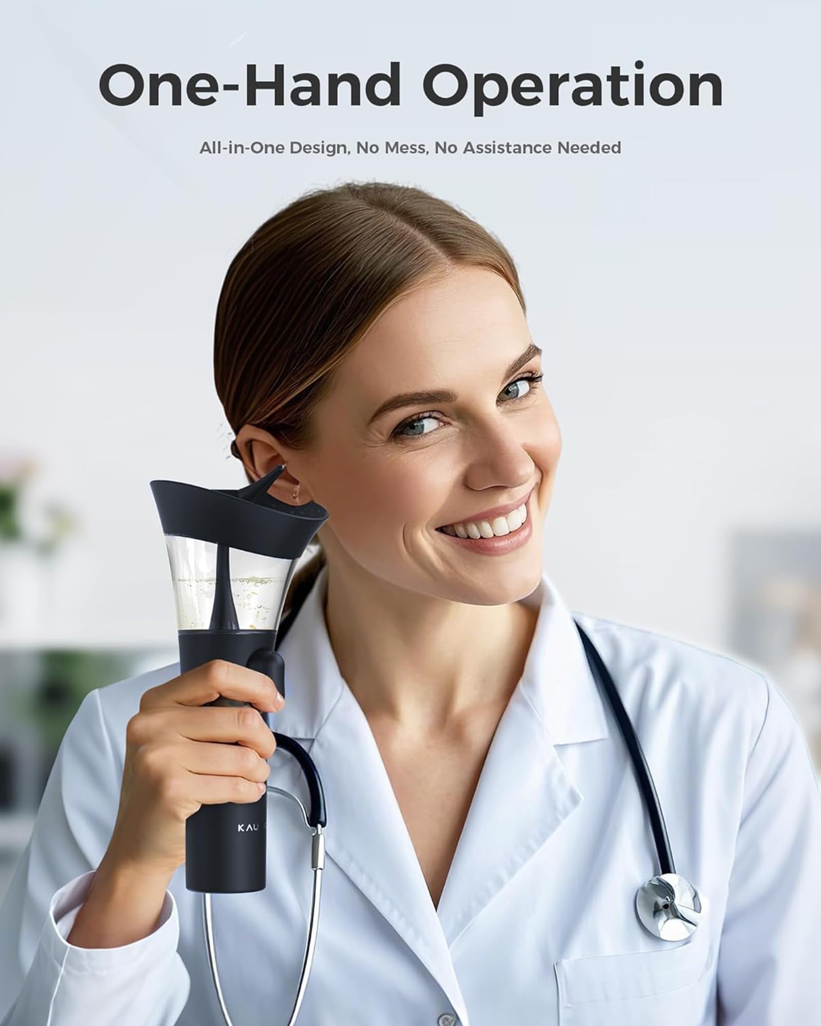 KAUGIC cleaner close-up shows targeted cleaning action with pressurized water.
