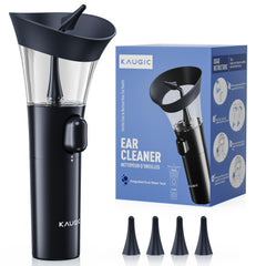 KAUGIC manual ear wax cleaner held in hand for easy everyday use.