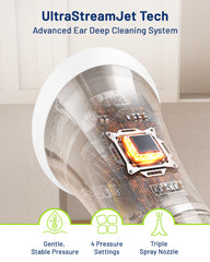 KAUGIC ear wash kit supports use in the shower.