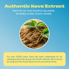 KAVA PUNCH ethical sourcing label reflecting clean ingredients.