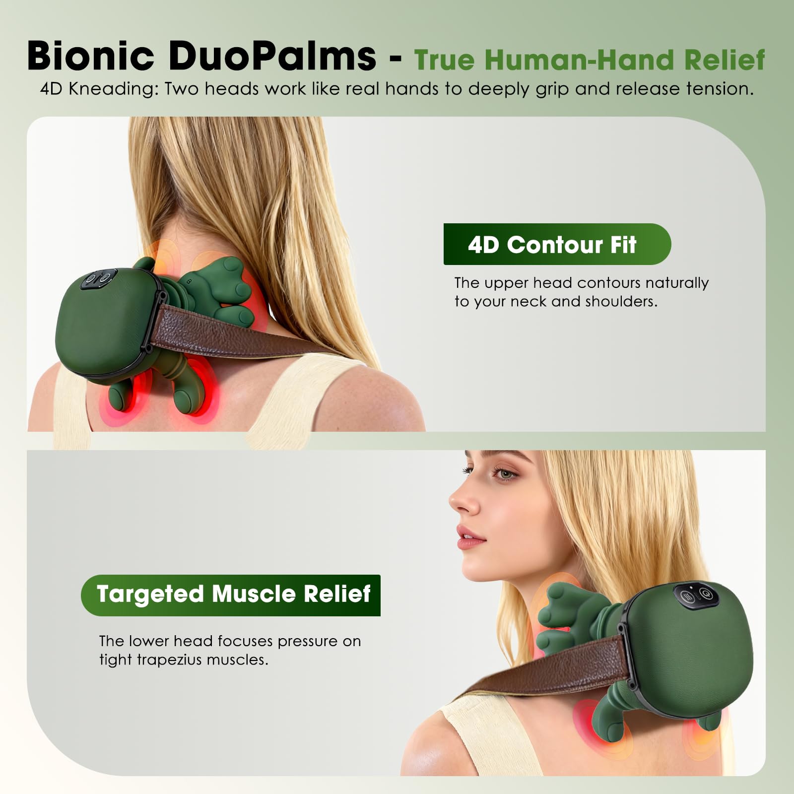 KAVACH ergonomic neck design fits the natural cervical curve.