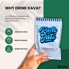 Kavafied KAVA BATI traditional grind texture highlights authentic preparation