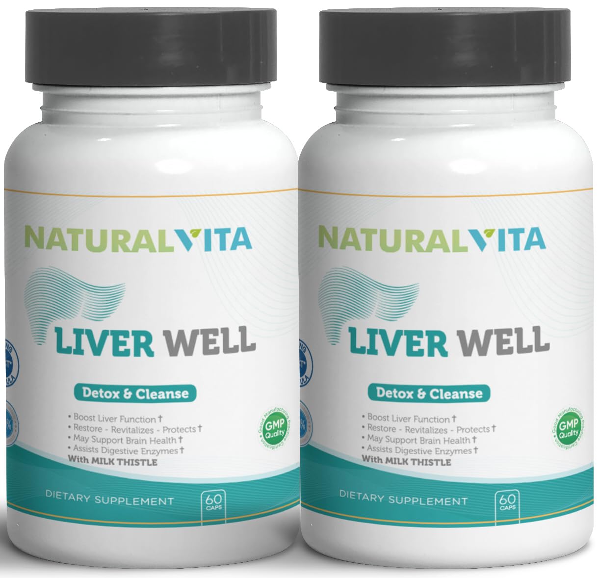 Kaxilu Liver Well bottle with milk thistle for daily liver support.