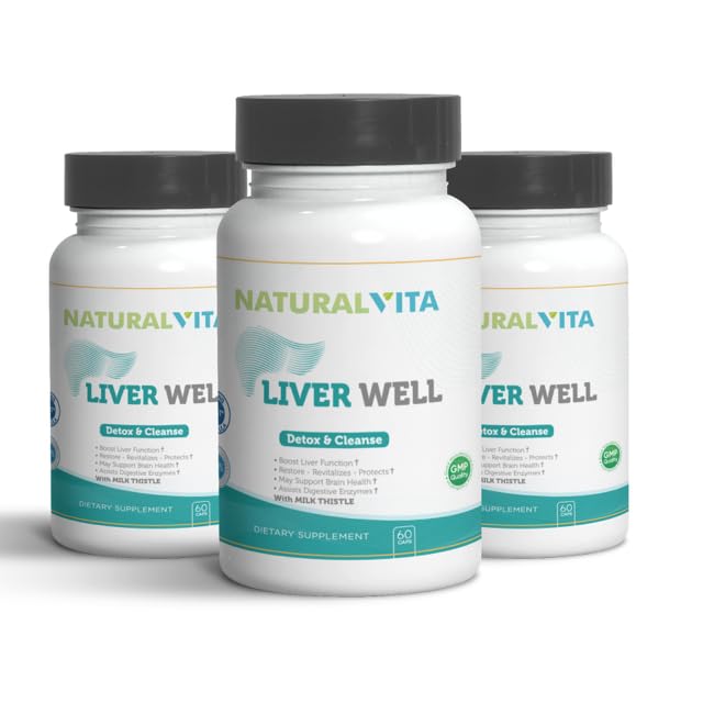 Liver Well packaging box showcases natural formula and ingredients.