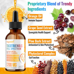 Kayseari label ingredients emphasize tocotrienol-rich blend
