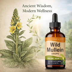 KBKTWOLT Wild Mullein Drops ginger-lemon aroma offers a refreshing taste and daily vitality.