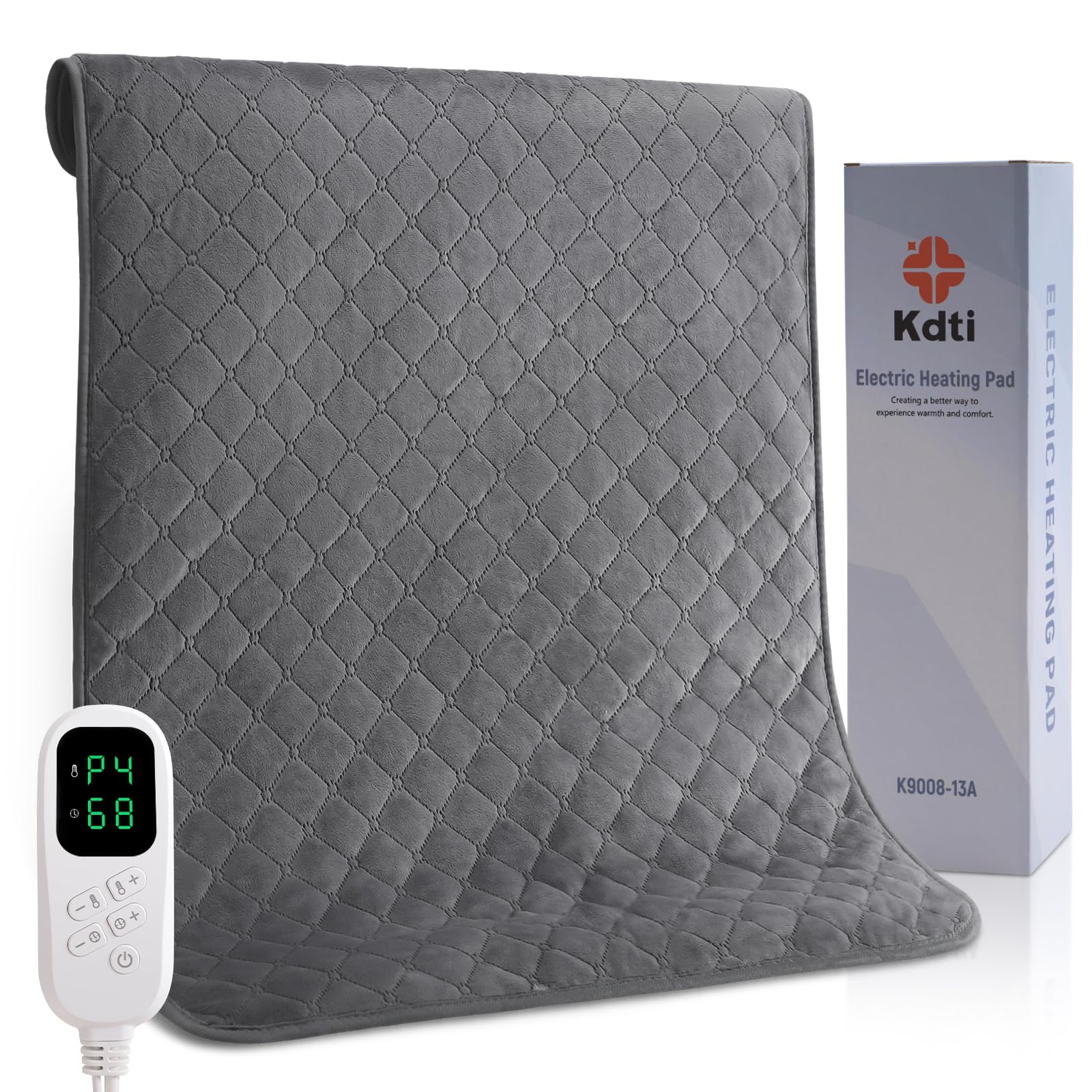 Kdti electric heating pad back 32x24 delivers targeted warmth for back relief.
