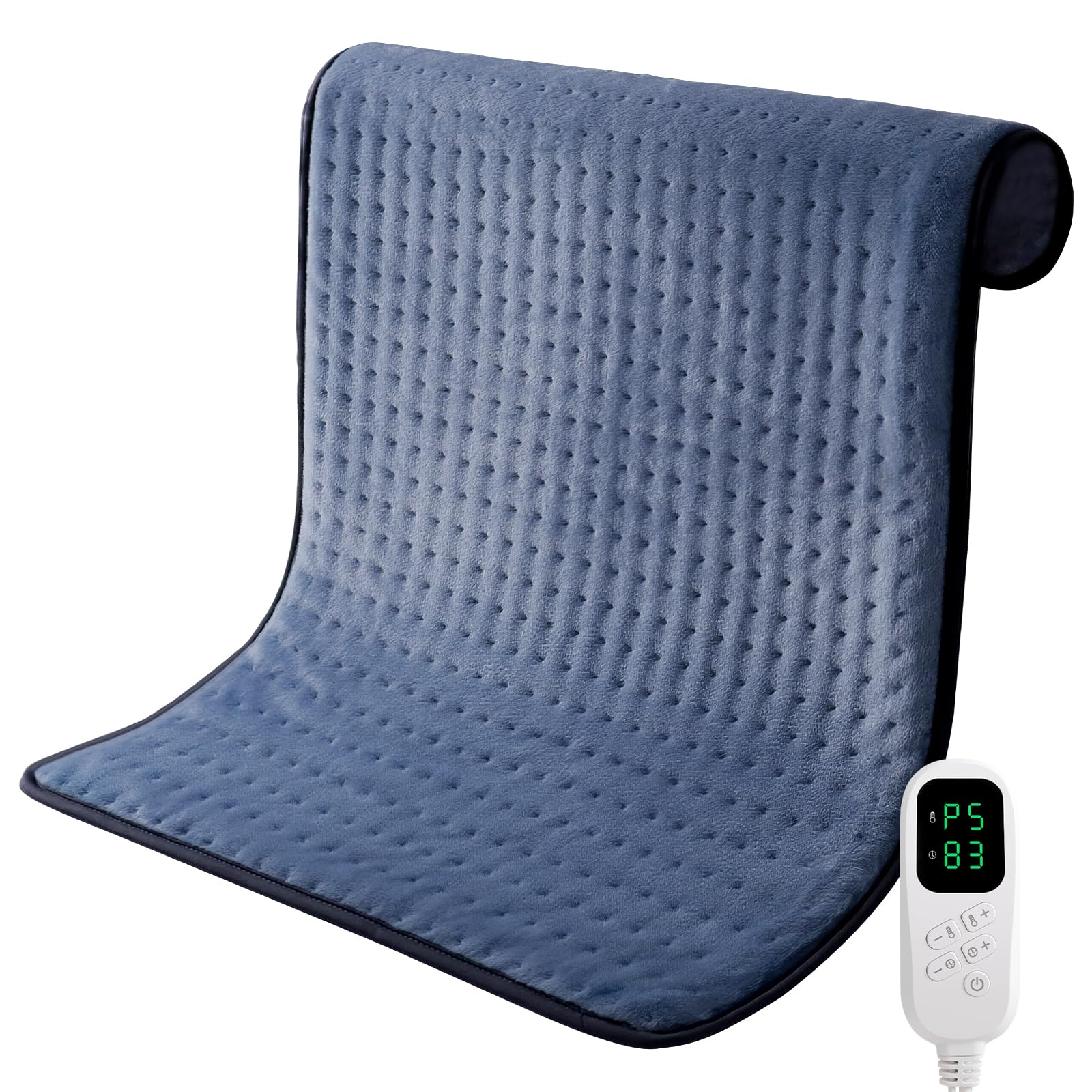 Kdti extra large heating pad shows back coverage for full body warmth
