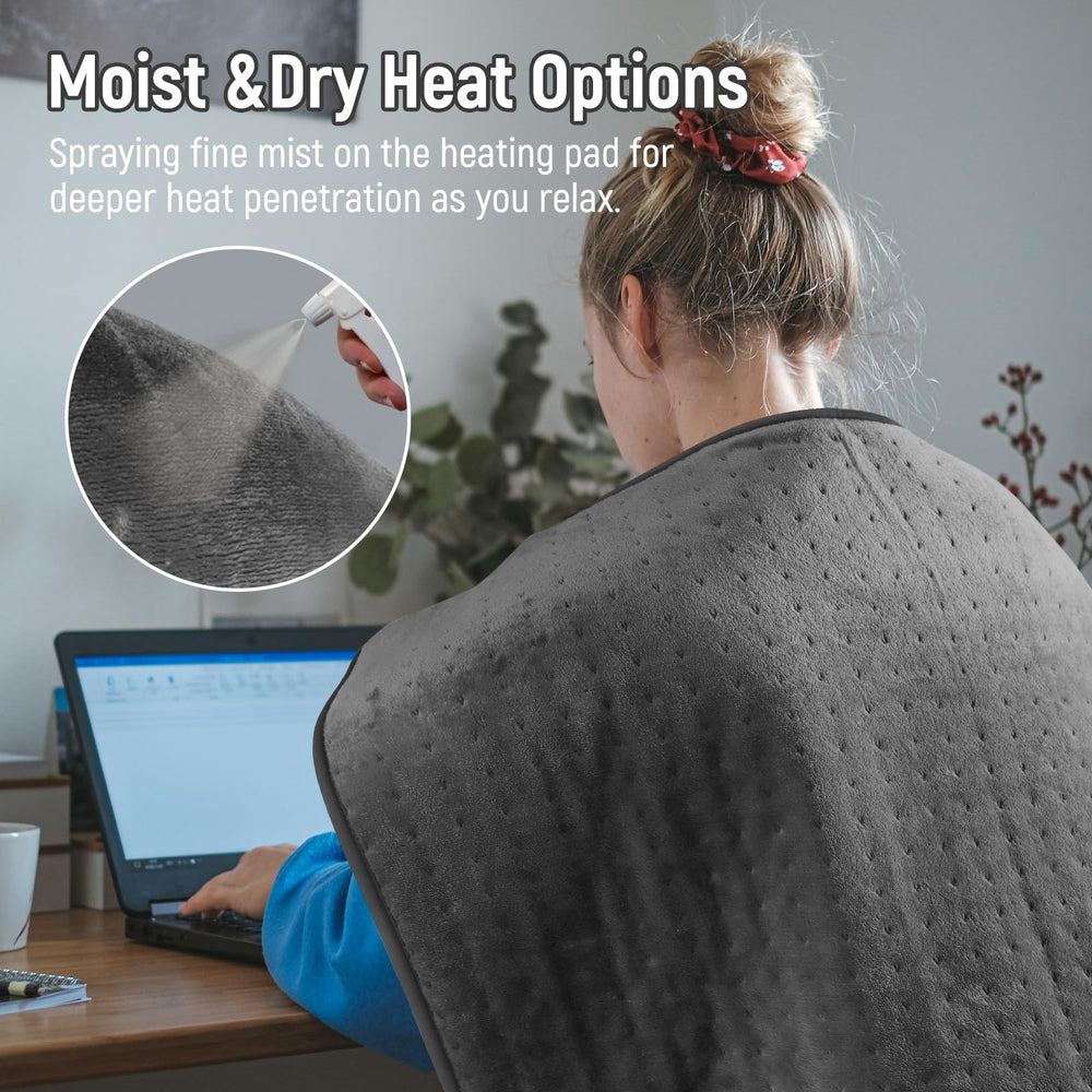Kdti heating pad auto off safety feature prevents overheating.