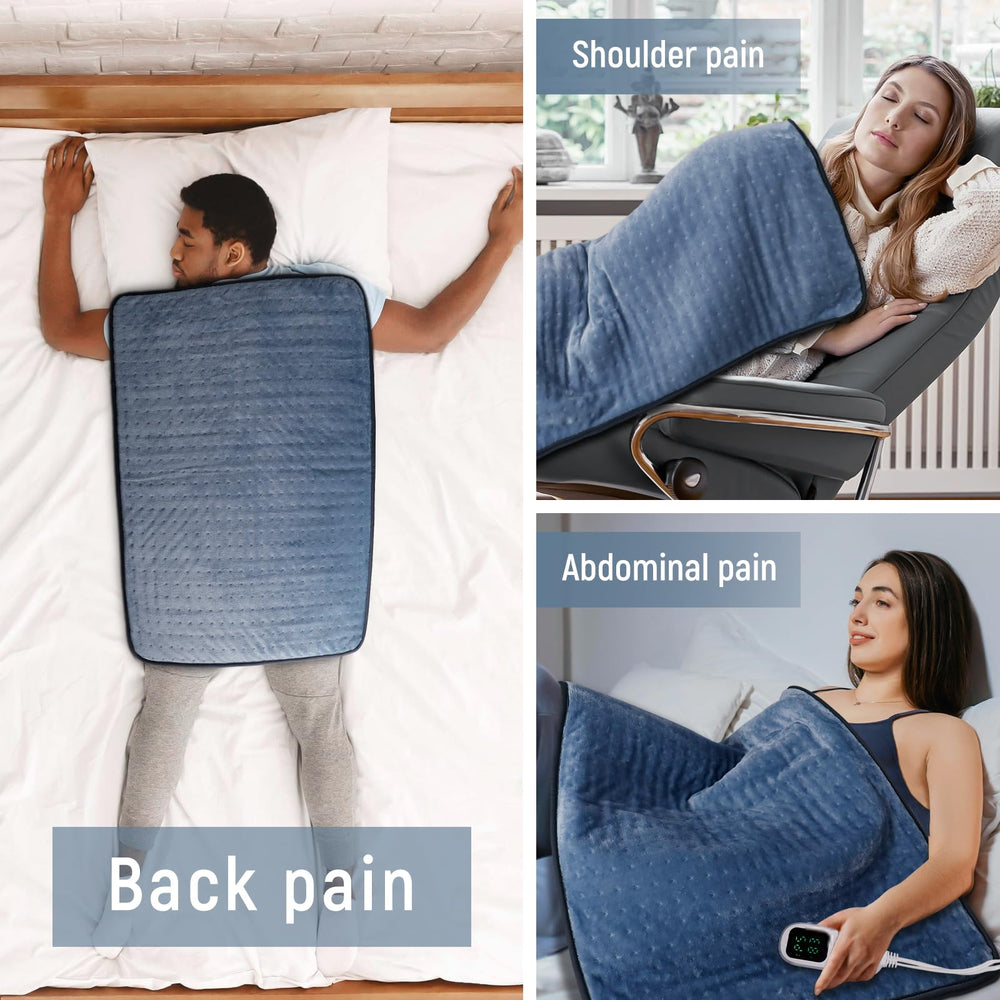 Kdti heating pad machine washable fabric for easy cleaning
