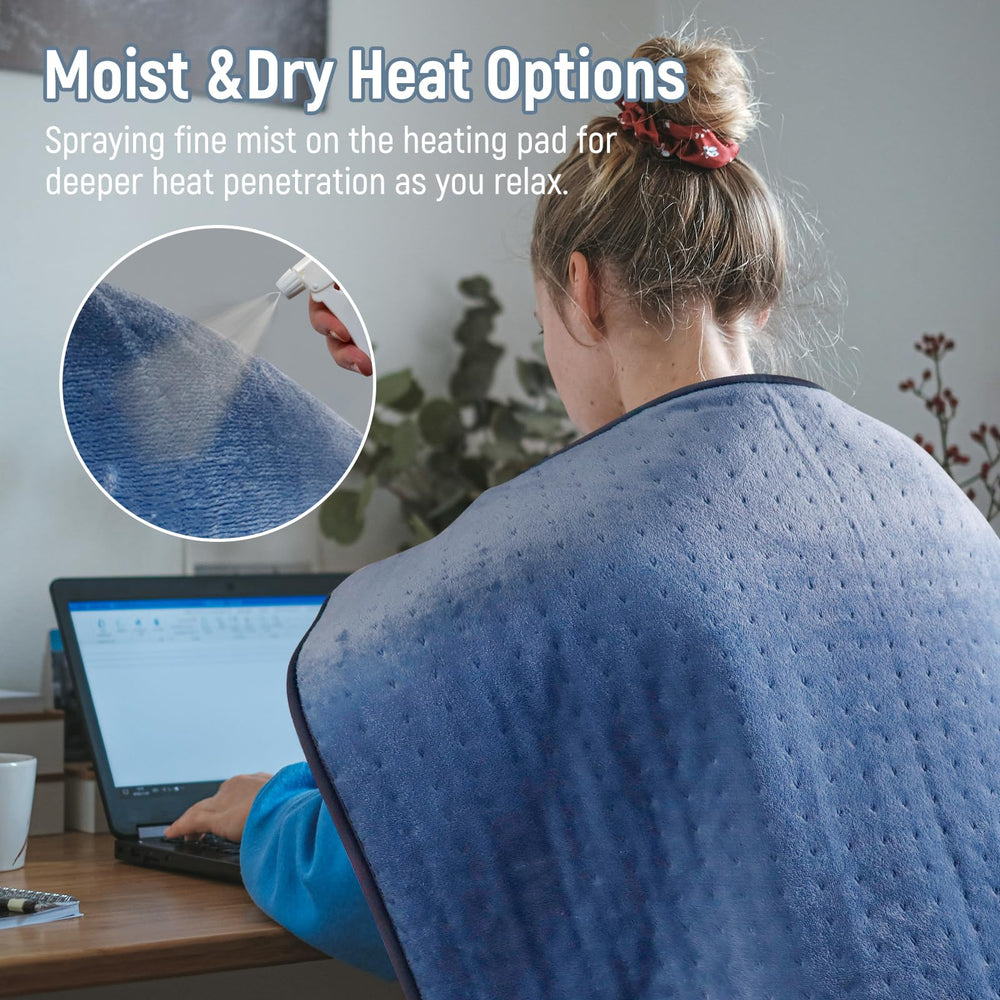 Kdti heating pad soft microfiber fabric feels skin friendly