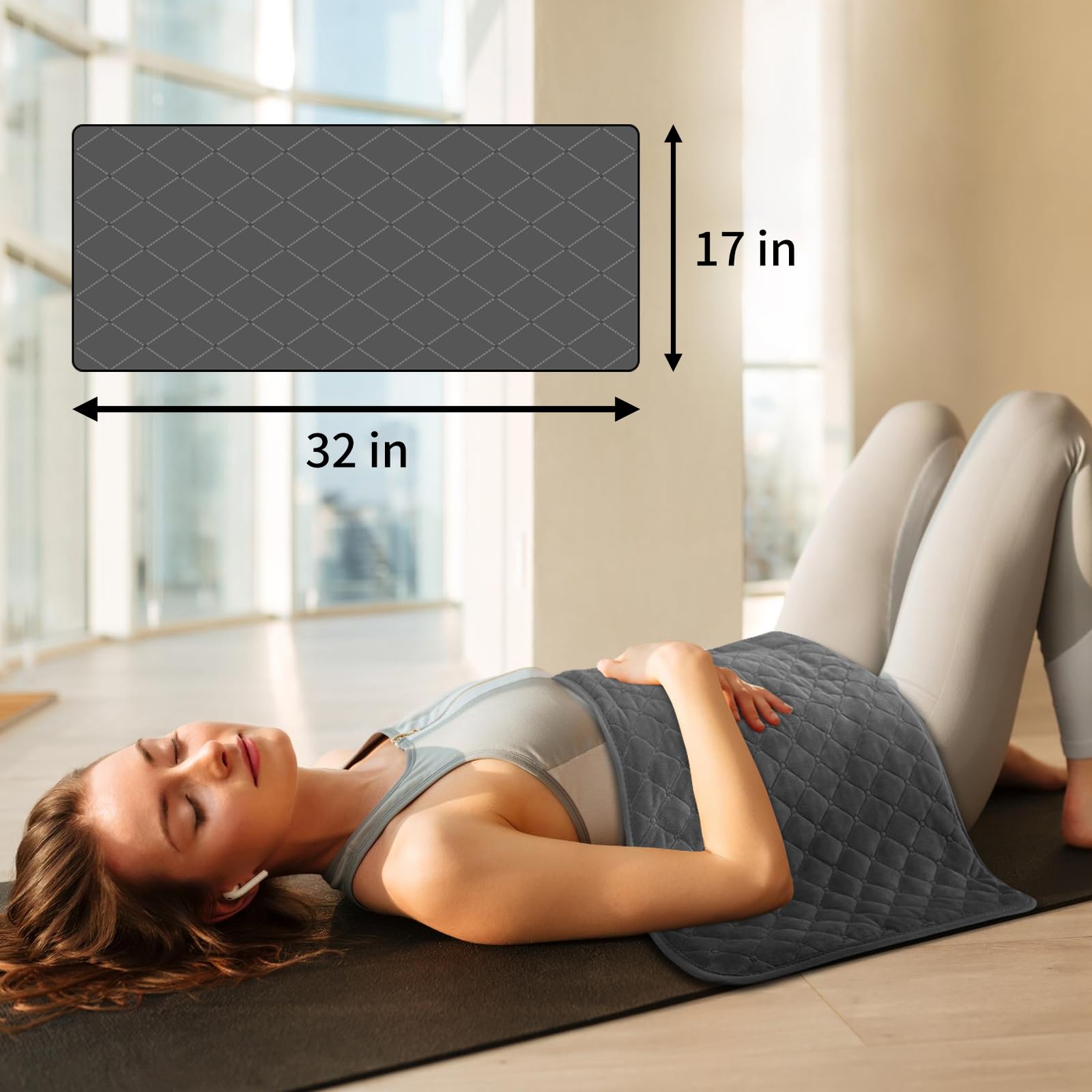 Kdti cramps pad with moist heat options for cycle comfort