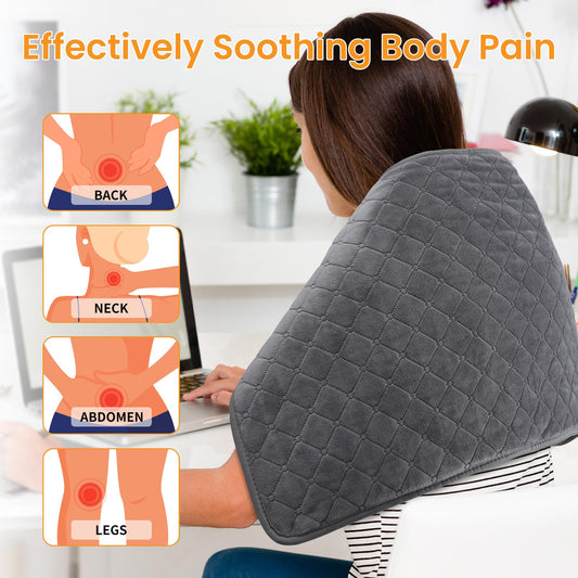 Kdti XXL neck-shoulder pad providing rapid warmth and stiffness relief