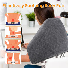 Kdti XXL neck-shoulder pad providing rapid warmth and stiffness relief