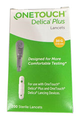 Kebiyu J&D Delica Plus lancets 200-pack for convenient home testing.