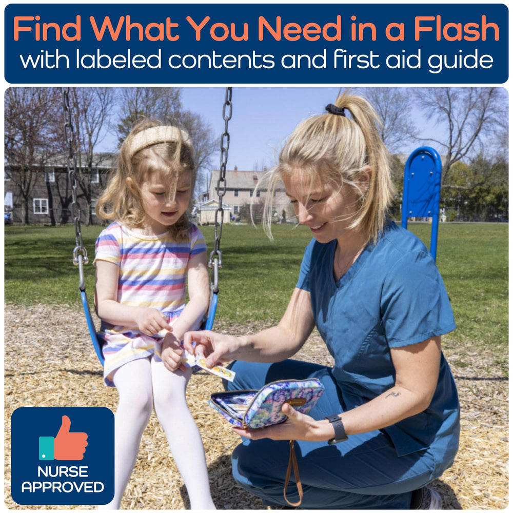 Includes first aid guide for quick reference on minor injuries