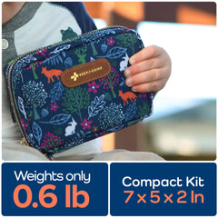 Small travel-size kit fits purses, car compartments or backpacks