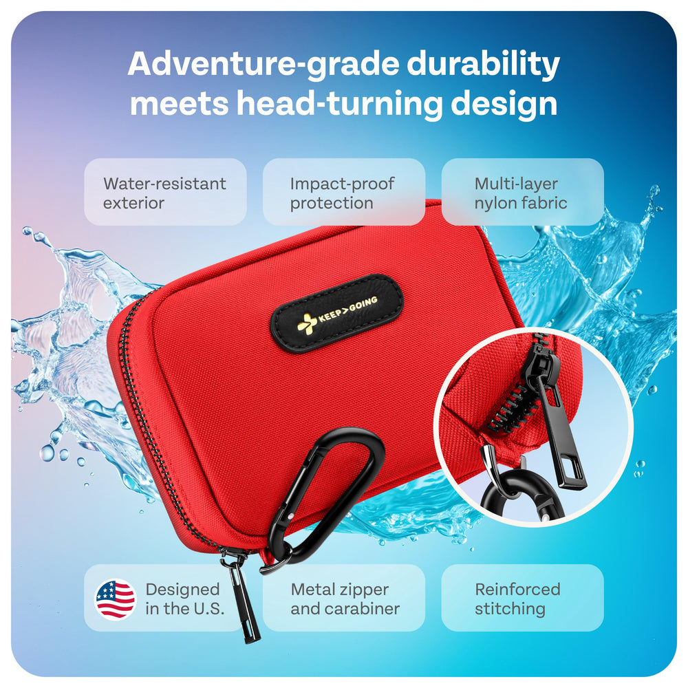 KeepGoing backpack-ready kit ready for hikes and outdoor adventures.