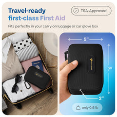 KeepGoing compact travel case fits car, bag, or backpack for on-the-go readiness.