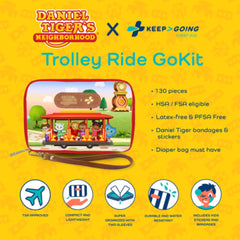 Family-friendly first aid kit featuring Daniel Tiger for calm use
