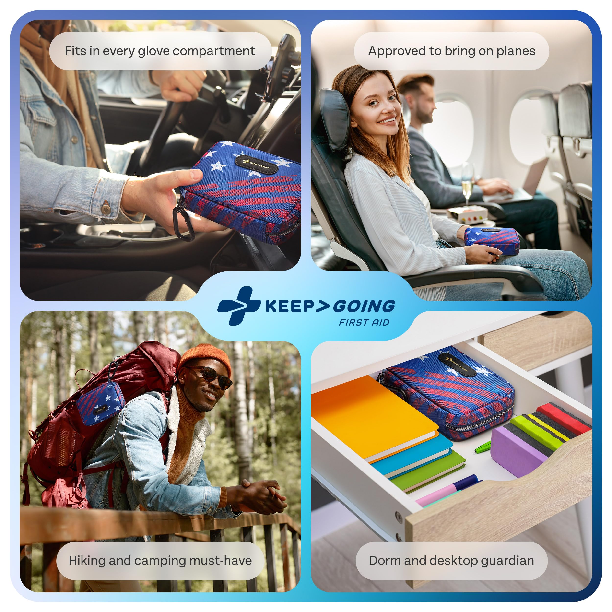 KeepGoing family-friendly first aid kit supports everyday safety and preparedness.