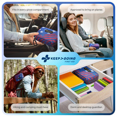 KeepGoing family-friendly first aid kit supports everyday safety and preparedness.