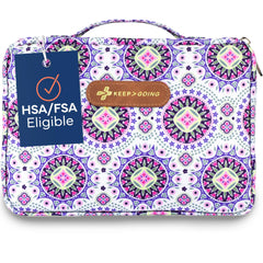 KEEP>GOING large first aid kit case open for family-ready safety on the go