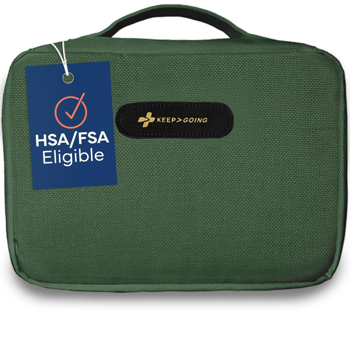 KEEP>GOING large first aid kit for kids in a case, organized and ready.