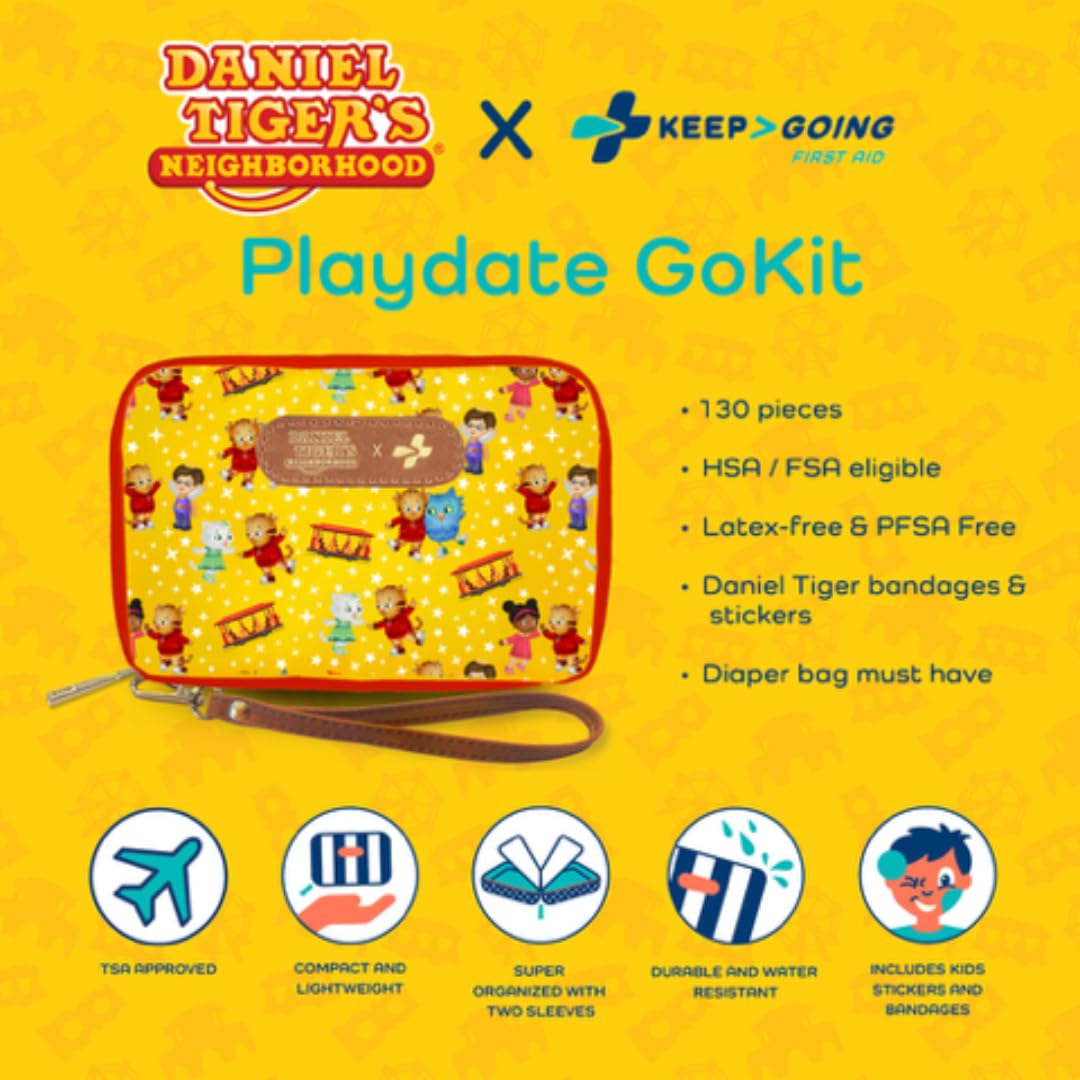 KEEP>GOING TSA-approved travel kit fits purses, backpacks, and diaper bags.