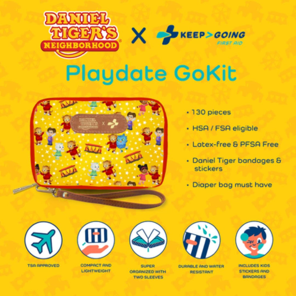 KEEP>GOING TSA-approved travel kit fits purses, backpacks, and diaper bags.